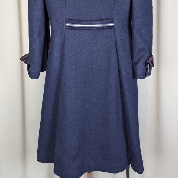 Vintage Wool Double-Breasted Nautical Theme Kids Peacoat with Hat Navy Blue L - Picture 16 of 16